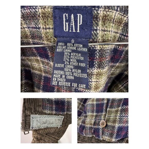 GAP Kids Vintage Wide-Wale Corduroy Bomber Jacket with Leather Collar - Picture 10 of 14